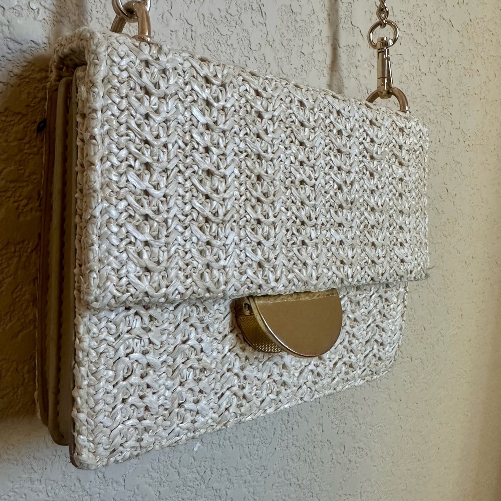 Raffia Crossbody Bag